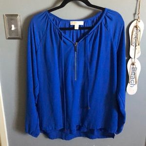 Michael Kors Blue Blouse size 8